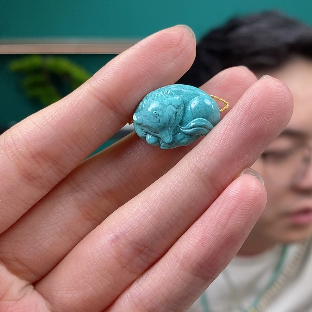 耀***然未镶嵌绿松石珠宝奇石