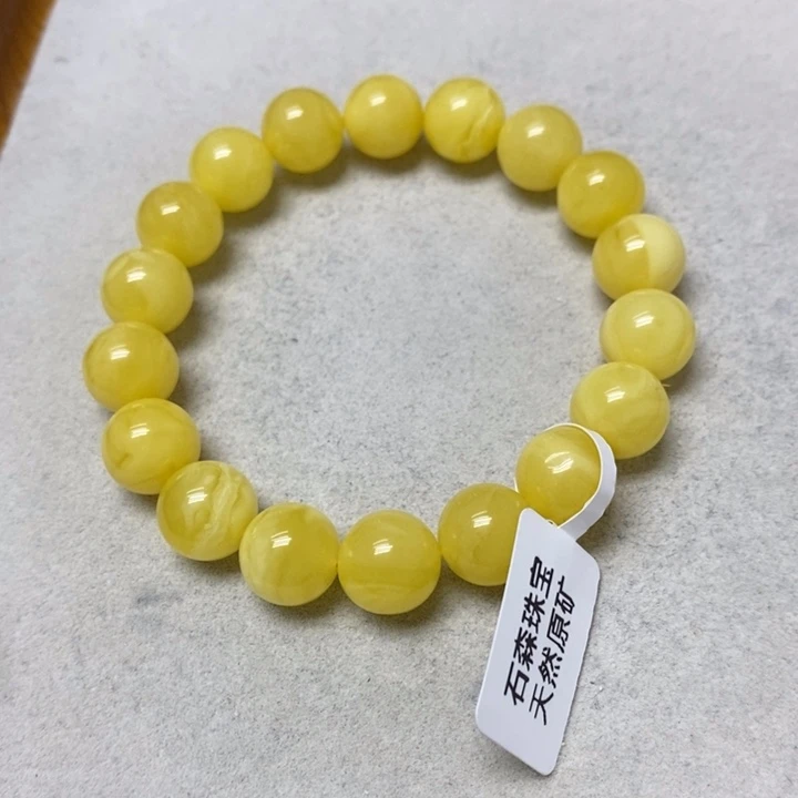蜜蜡未镶嵌裸石串