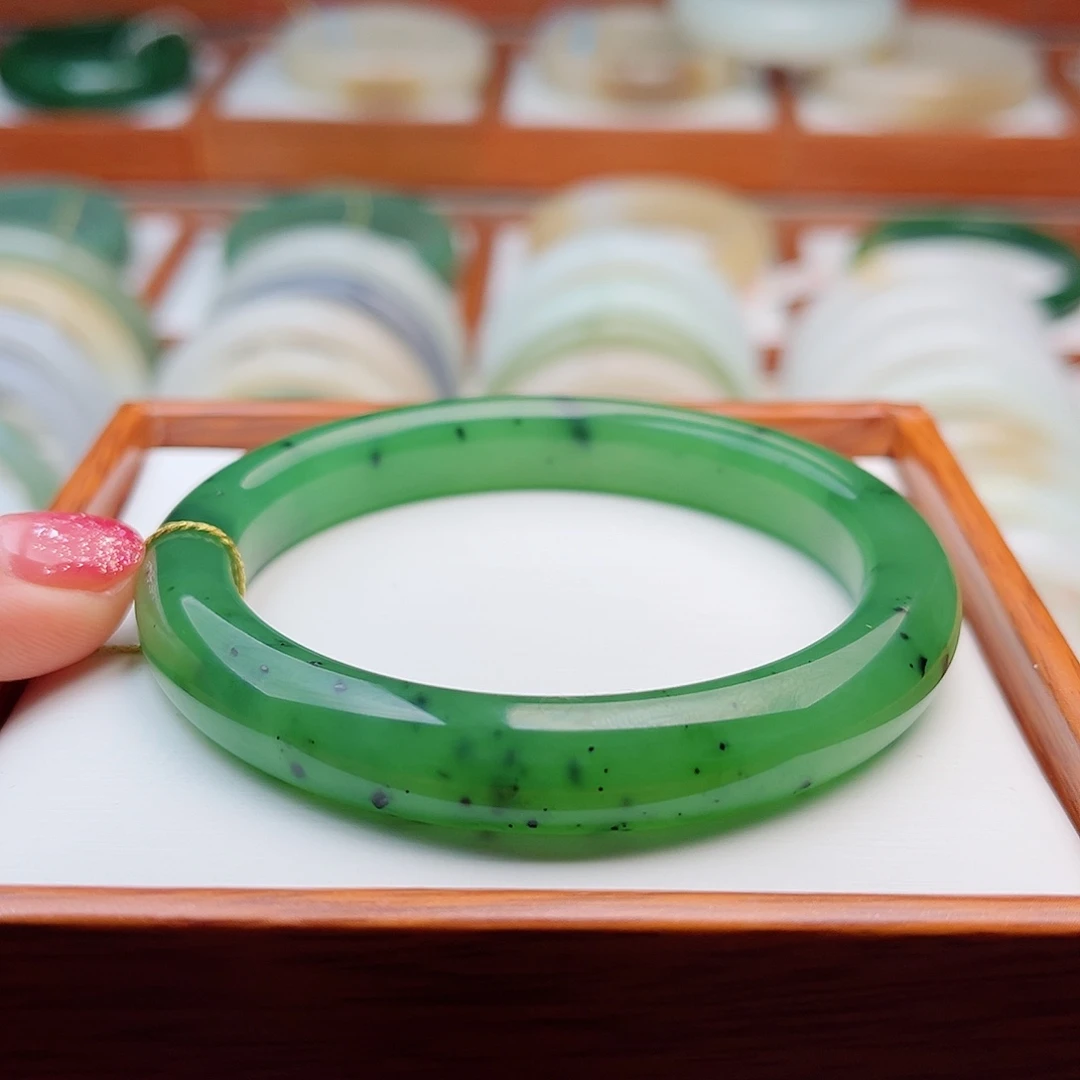 和田玉未镶嵌手镯58.2