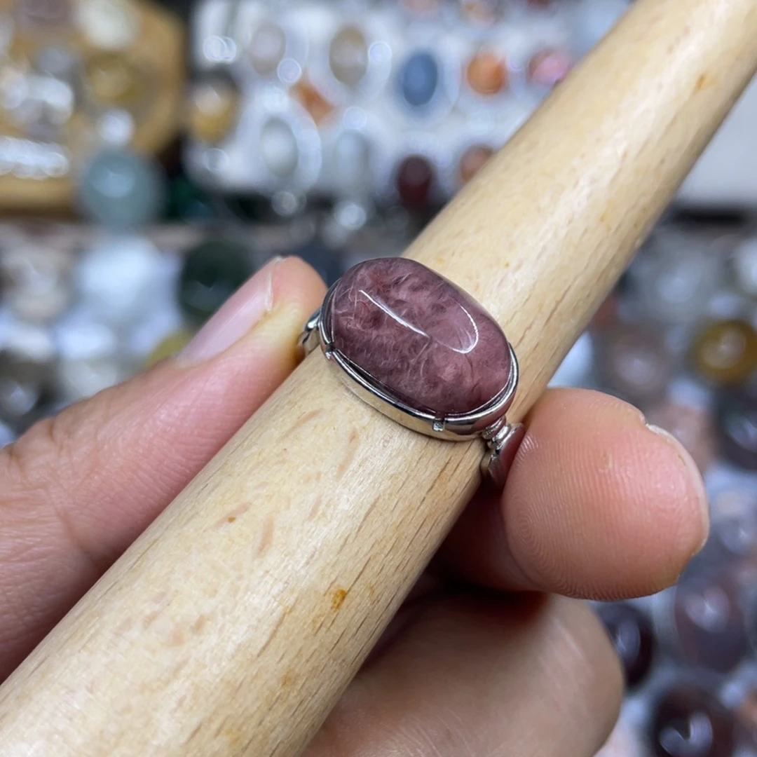 【闪购商品】银S925镶嵌珠宝半成品水晶戒指