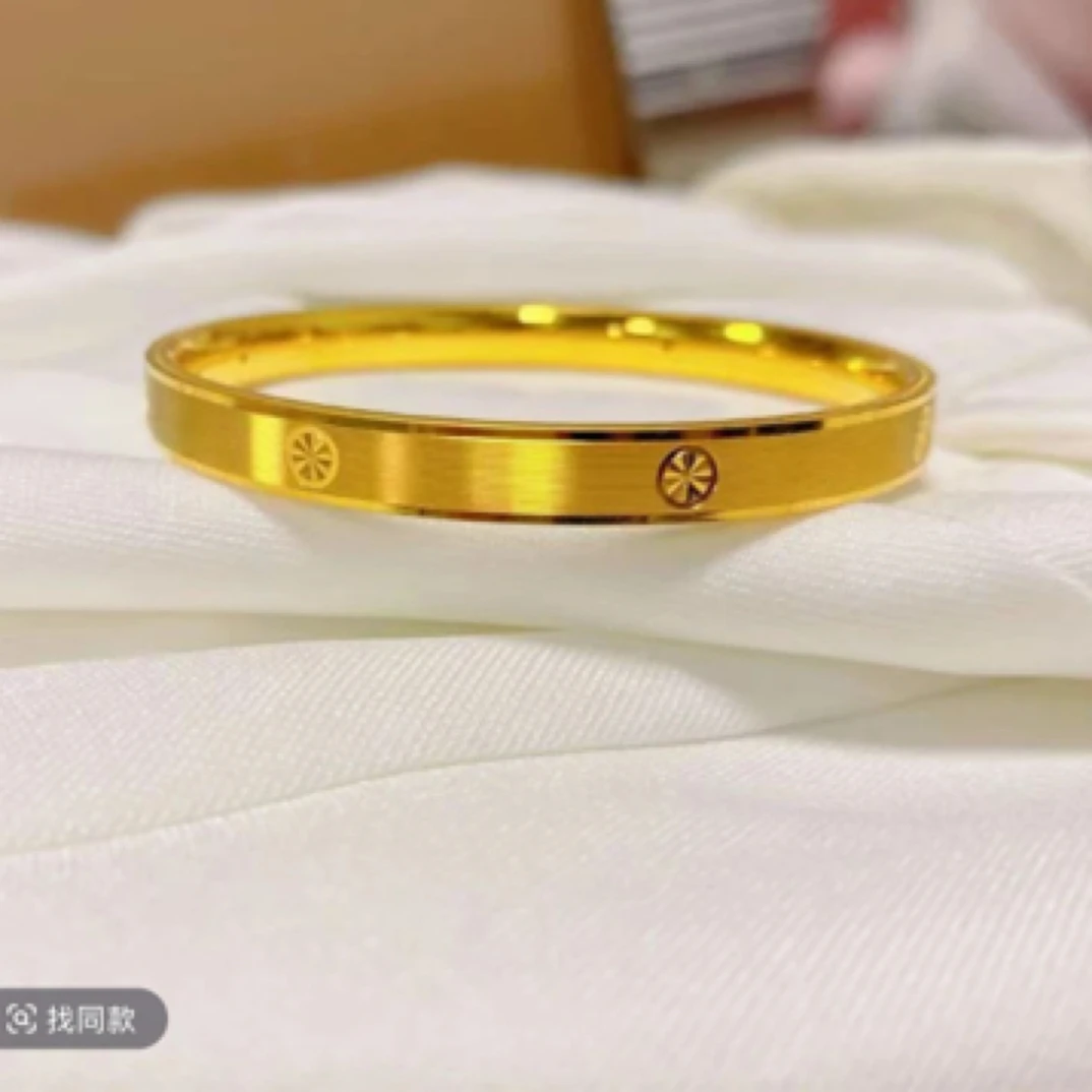 铜合金手镯 【精工版米字拉丝轻奢手镯】精致气质