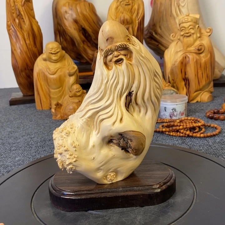 柏木（崖柏）寿星公摆件