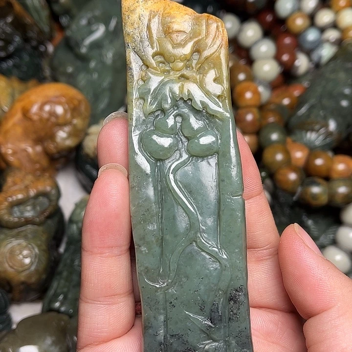 岫岩河磨玉（透闪石质玉）未镶嵌挂件
