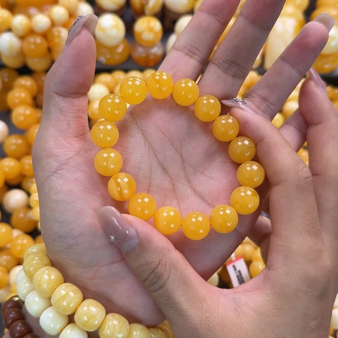 蜜蜡未镶嵌珠宝奇石同料13mm