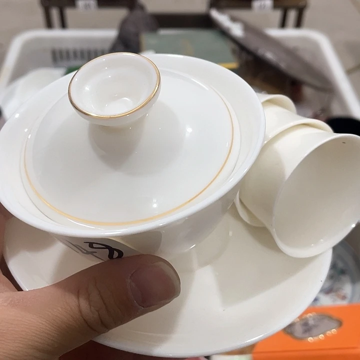 陶瓷茶具全部默认微瑕处理不影响使用完美主义者慎拍！