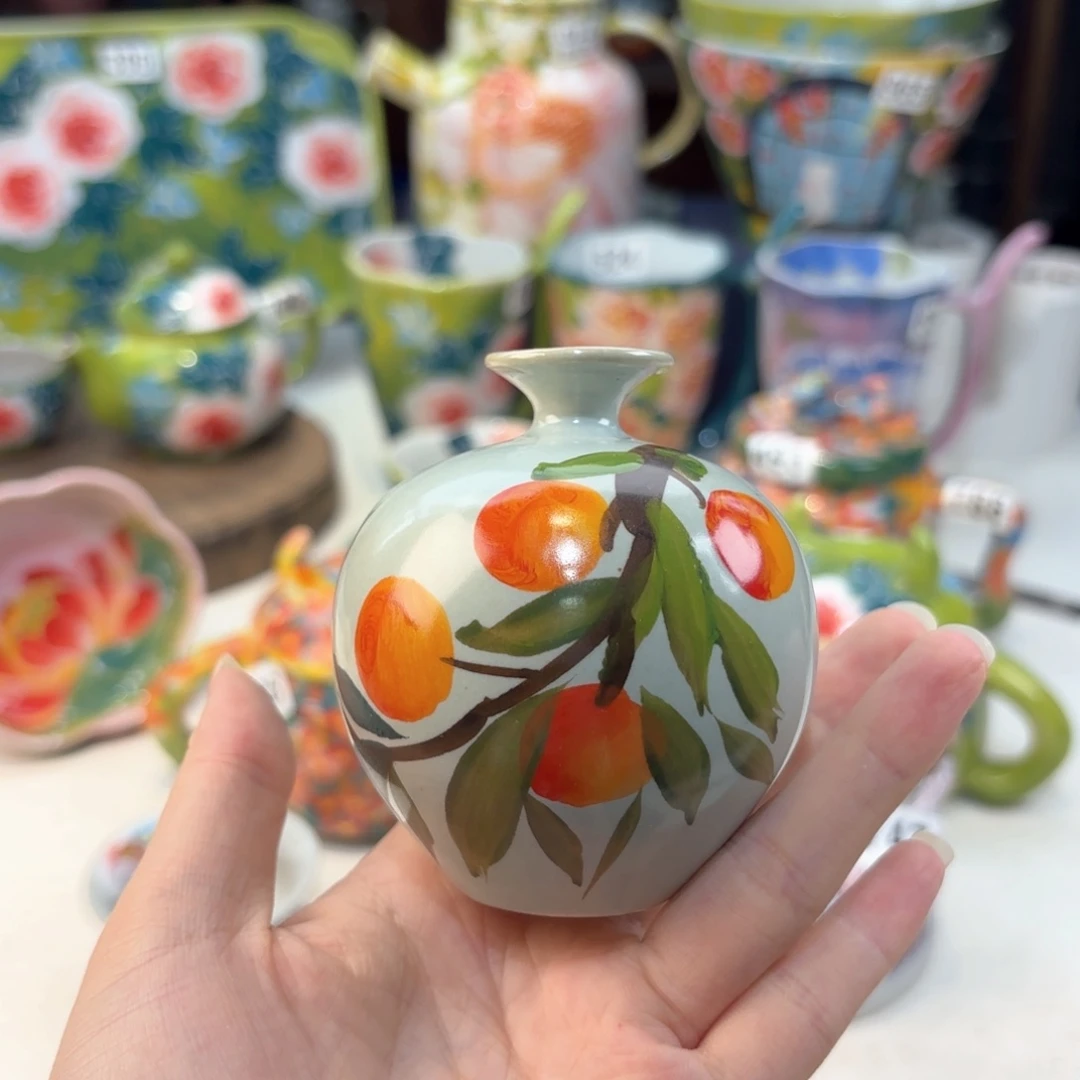 景德镇手绘高温釉下彩陶瓷茶具