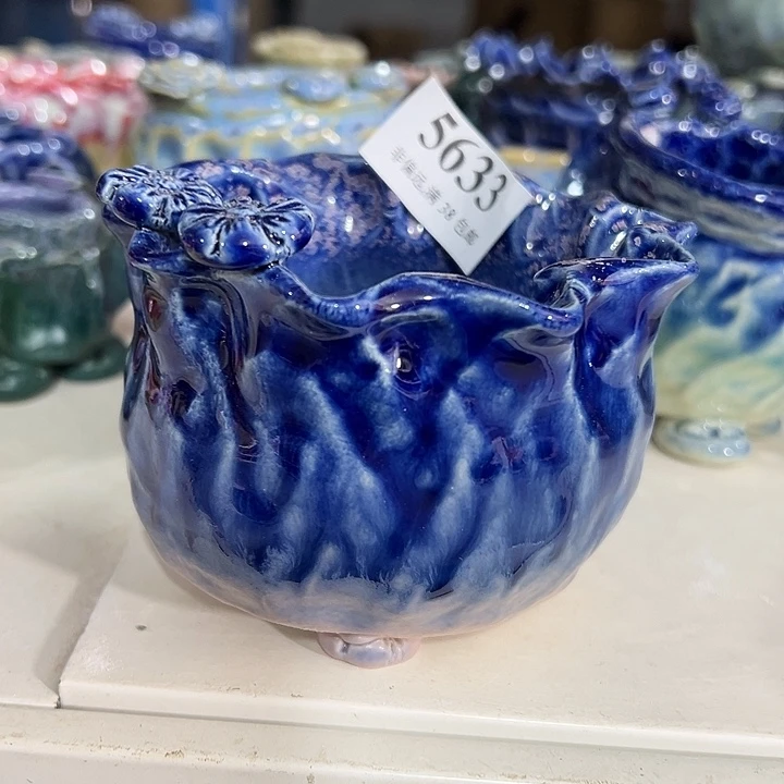 口8 手工花盆满30包邮
