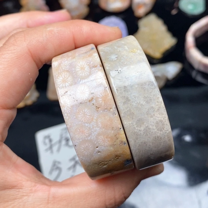 硅化珊瑚（珊瑚玉）手镯未镶嵌