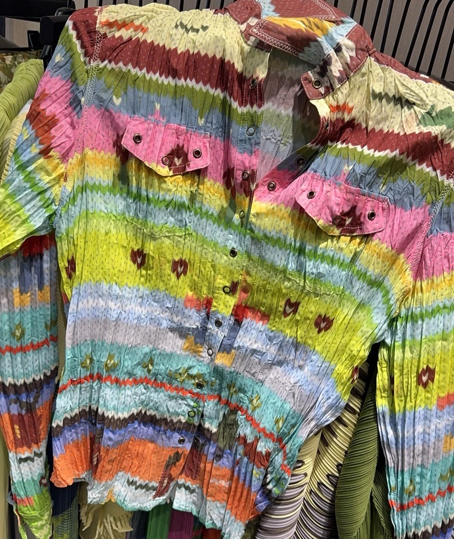 【HAV】新款时髦褶皱度假风长袖衬衫 中高腰短裙套装