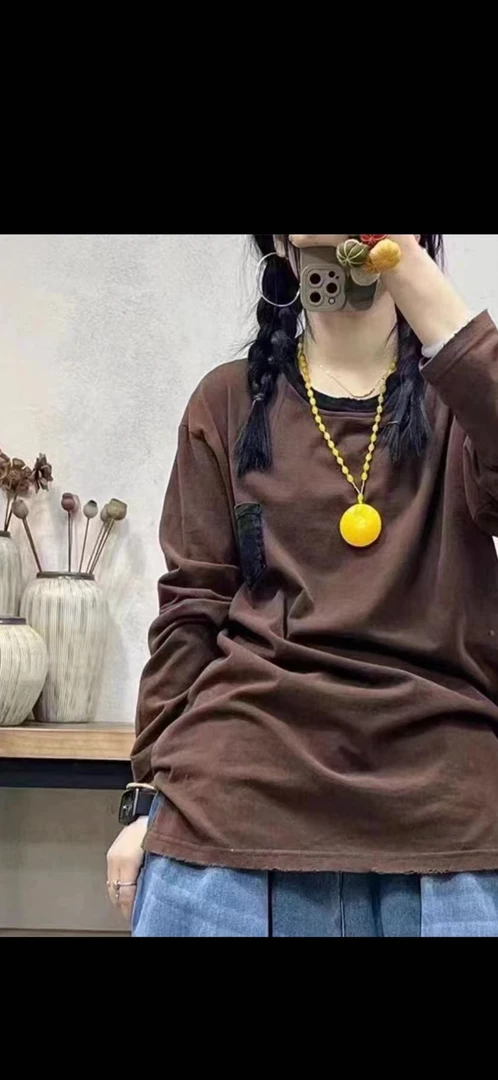 炒色贴口袋休闲上衣