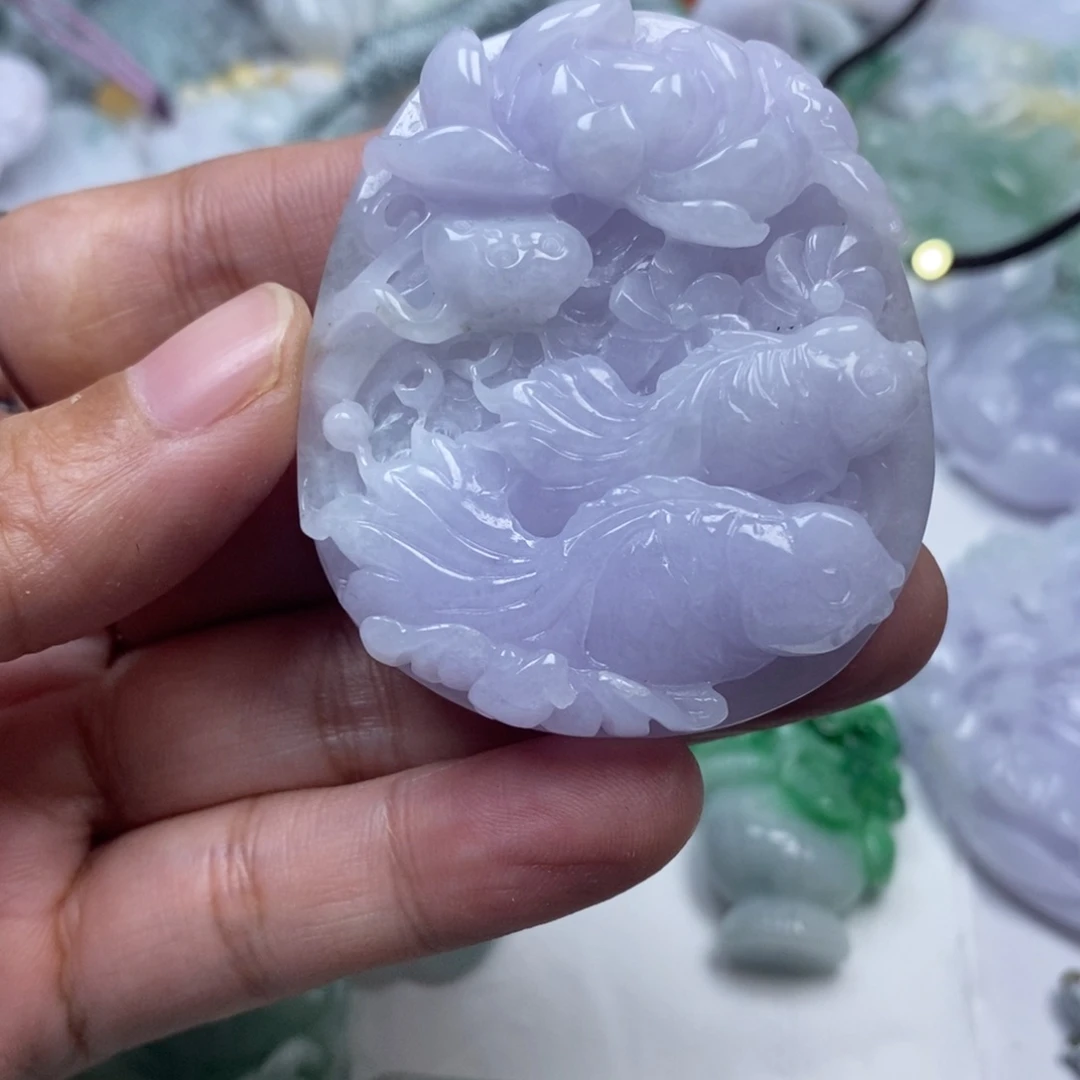 颈饰未镶嵌翡翠感****翡翠