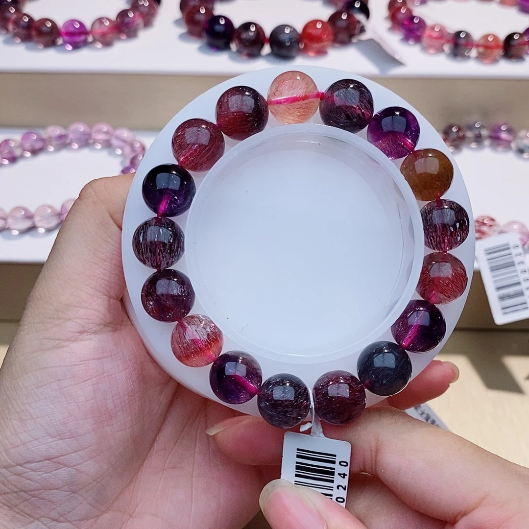 手链水晶未镶嵌黑加仑11+