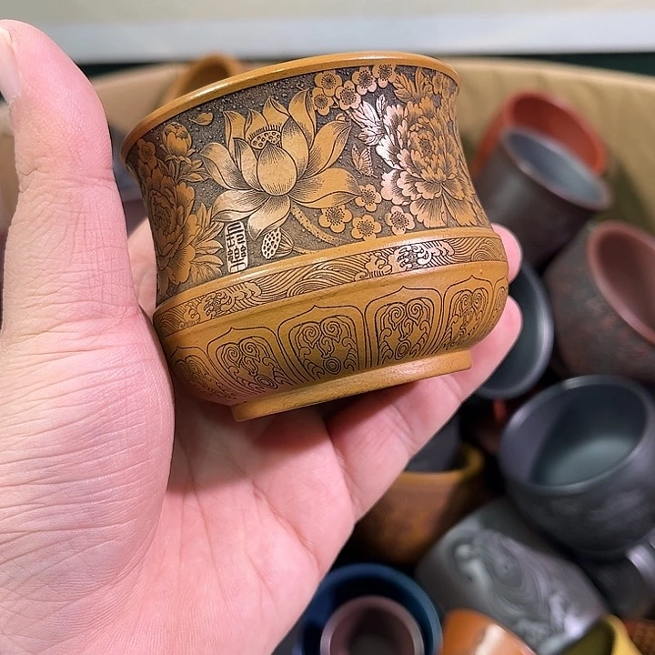 茶杯紫砂全手工紫砂主人杯