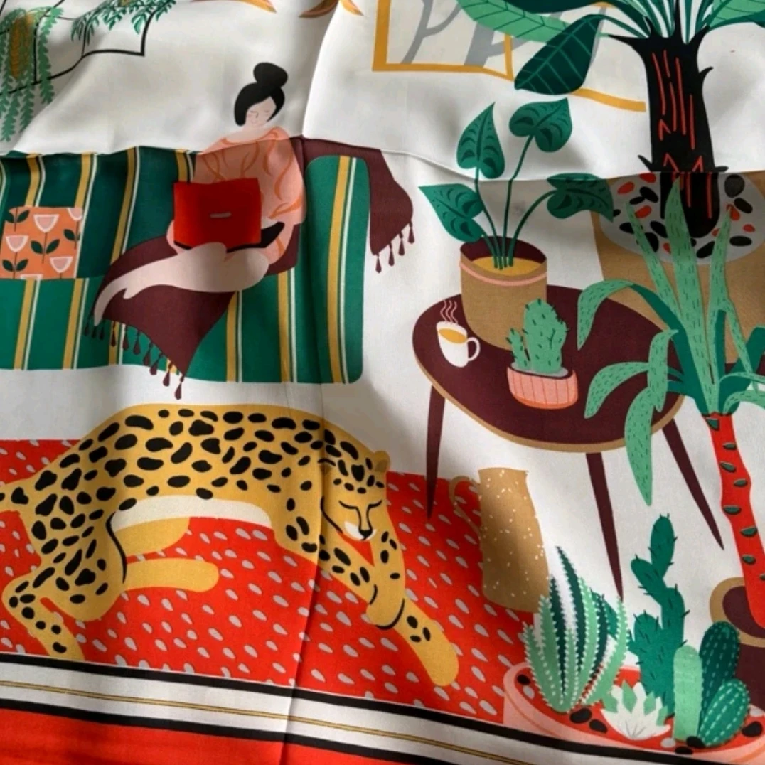 美好生活65方巾百搭时尚洋气