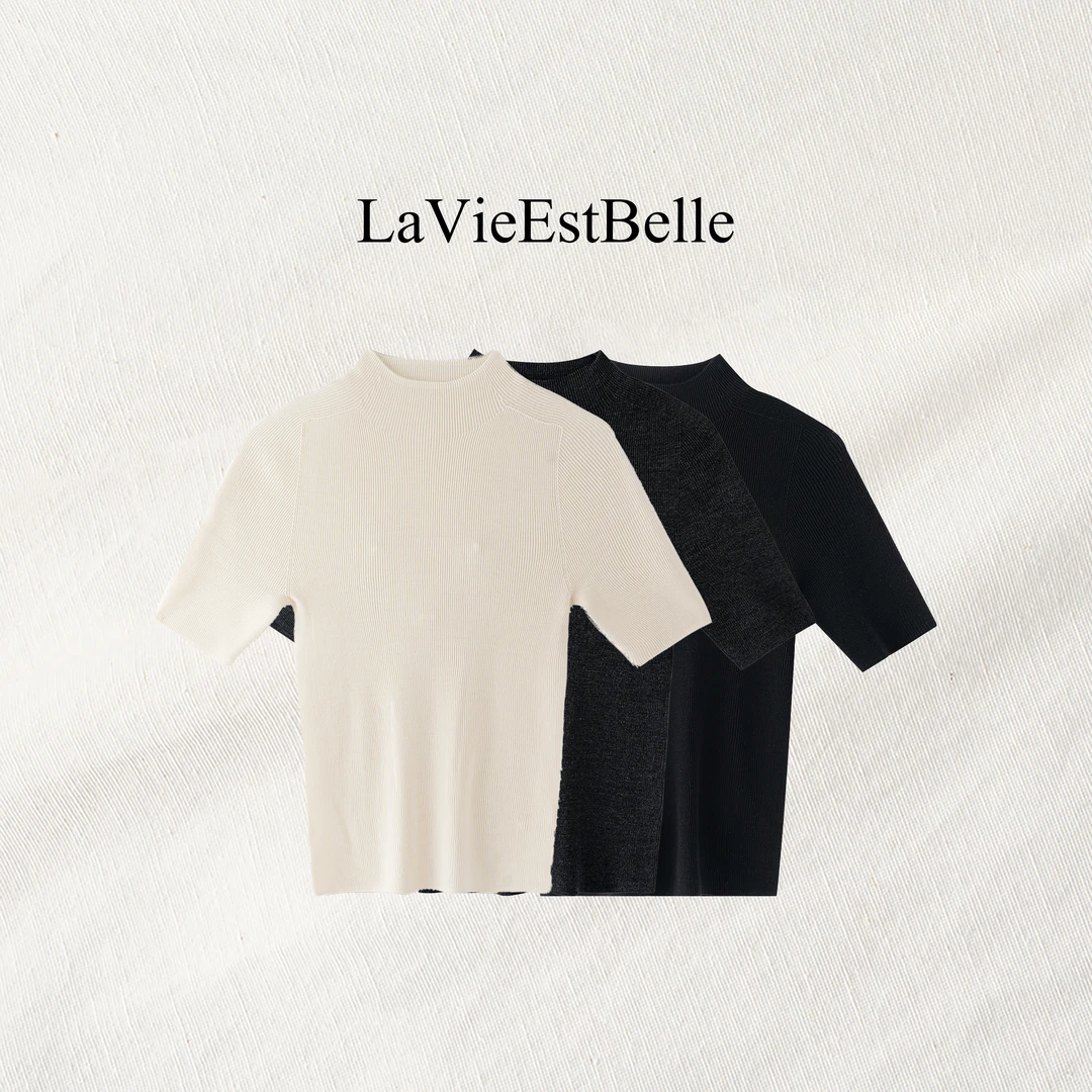 “自在呼吸”100进口超细美丽诺羊毛无缝一体短袖打底衫SY-FC6603