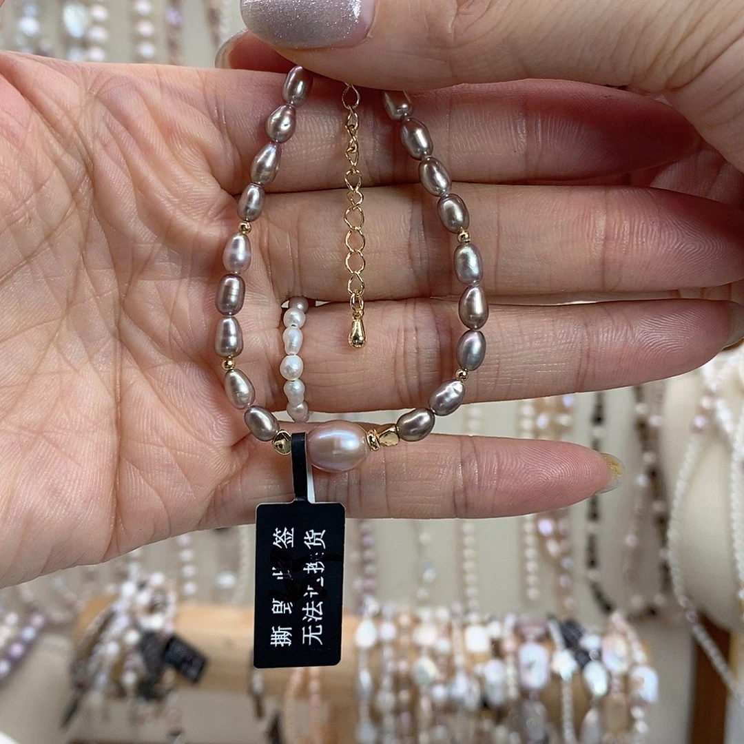 淡水珍珠耳饰合金