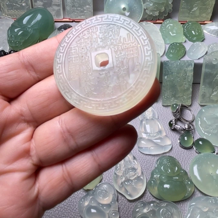 岫玉未镶嵌珠宝半成品
