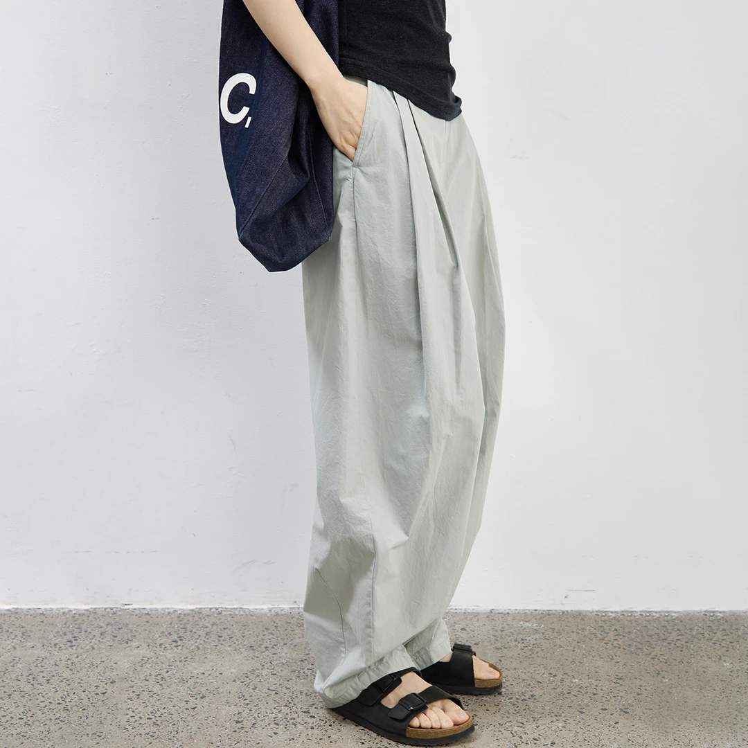 步履不停 5.28 20点上新工装风休闲直筒长裤夏季薄款裤子女43153