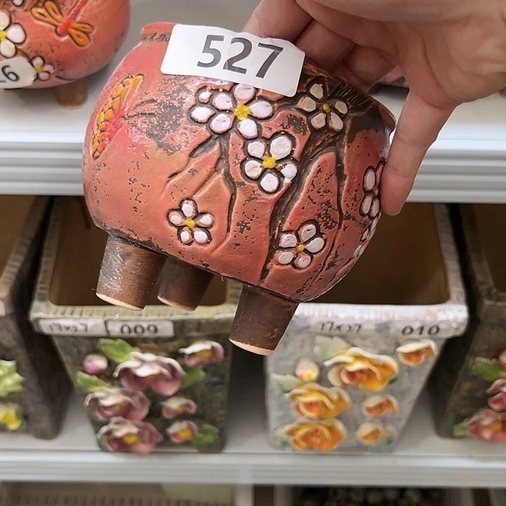 紫砂花盆粗陶材质多肉花盆