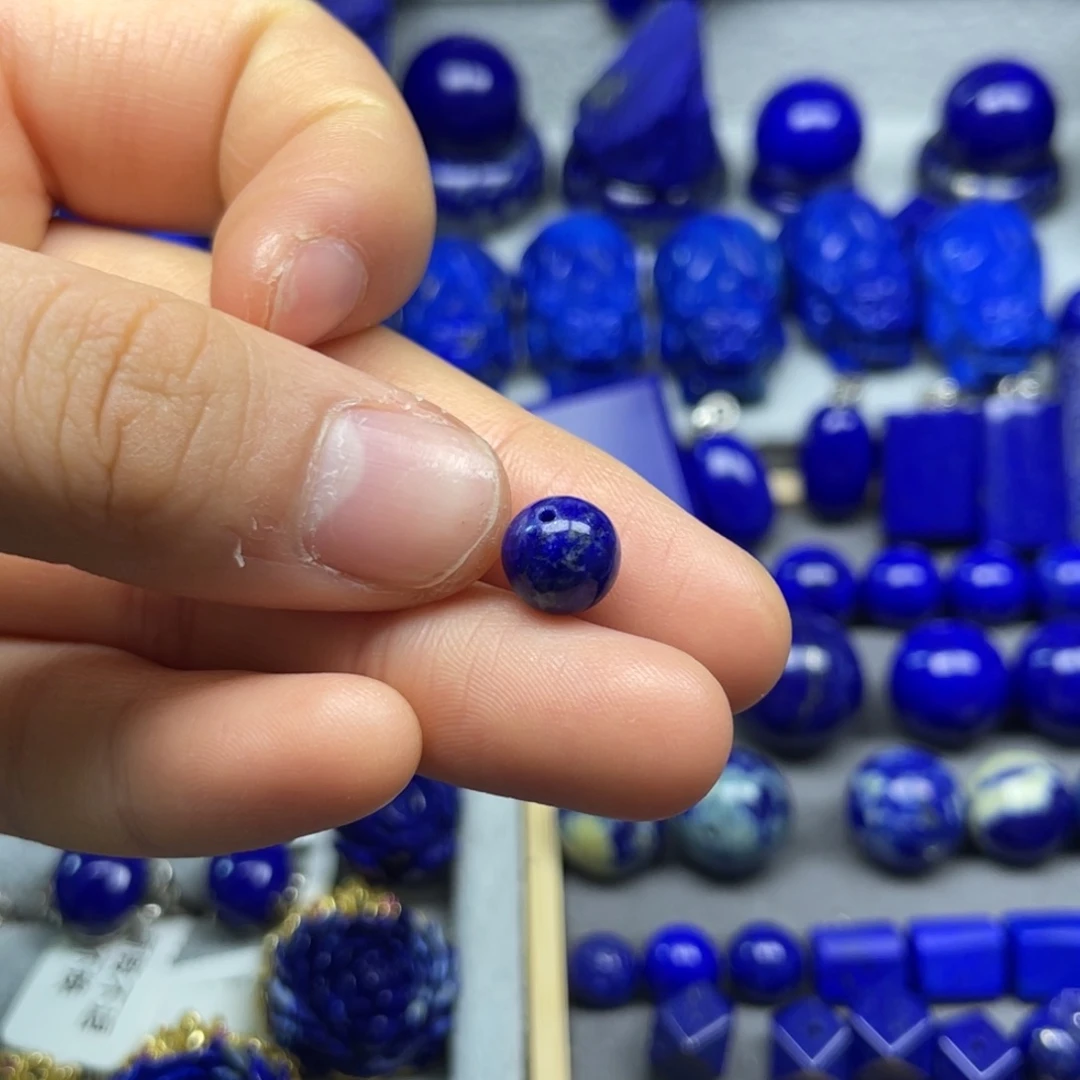 青金石单珠8+未镶嵌羊*