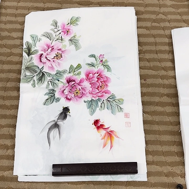 国画花鸟的翅膀和翅膀
