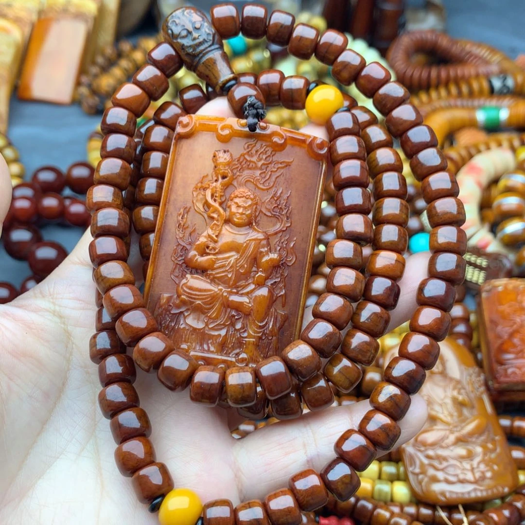 手串/手链牛骨狐***赋9的牛骨脖挂