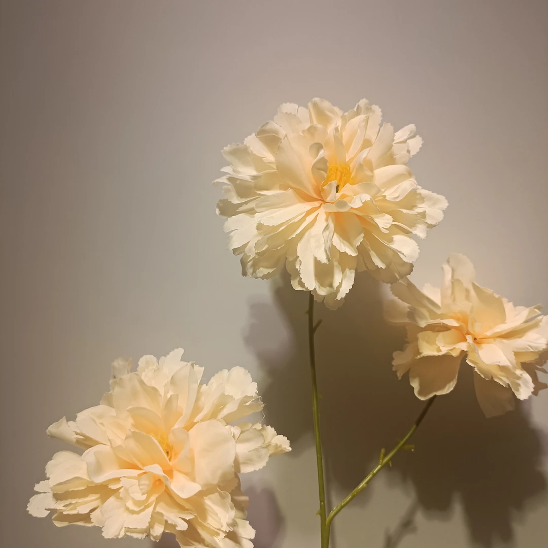 1181号仿真花三头香槟牡丹