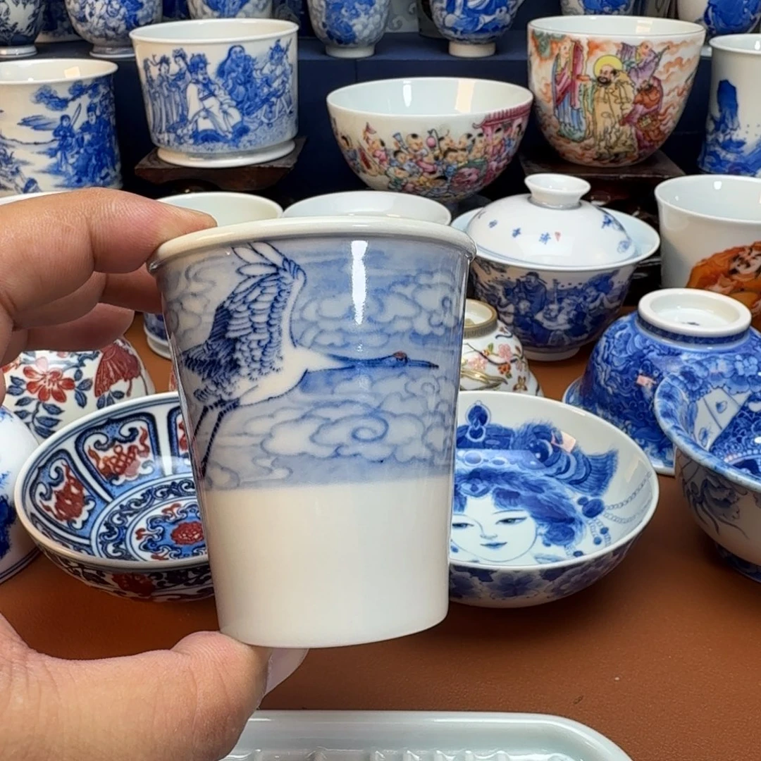 杯子景德镇全手工手绘陶瓷