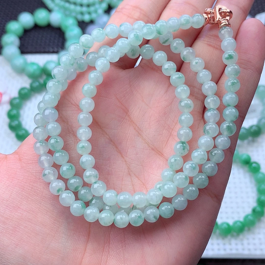 翡翠未镶嵌毛衣链卡6