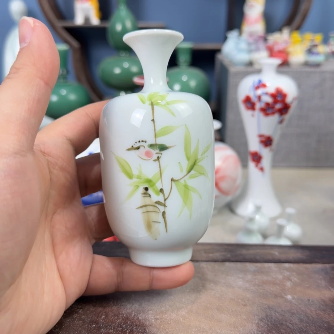 陶瓷手工小花器摆件