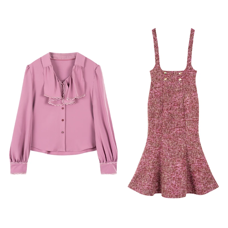 【爱丽丝小调】衬衫YH0231441鱼尾背带裙YH0231442