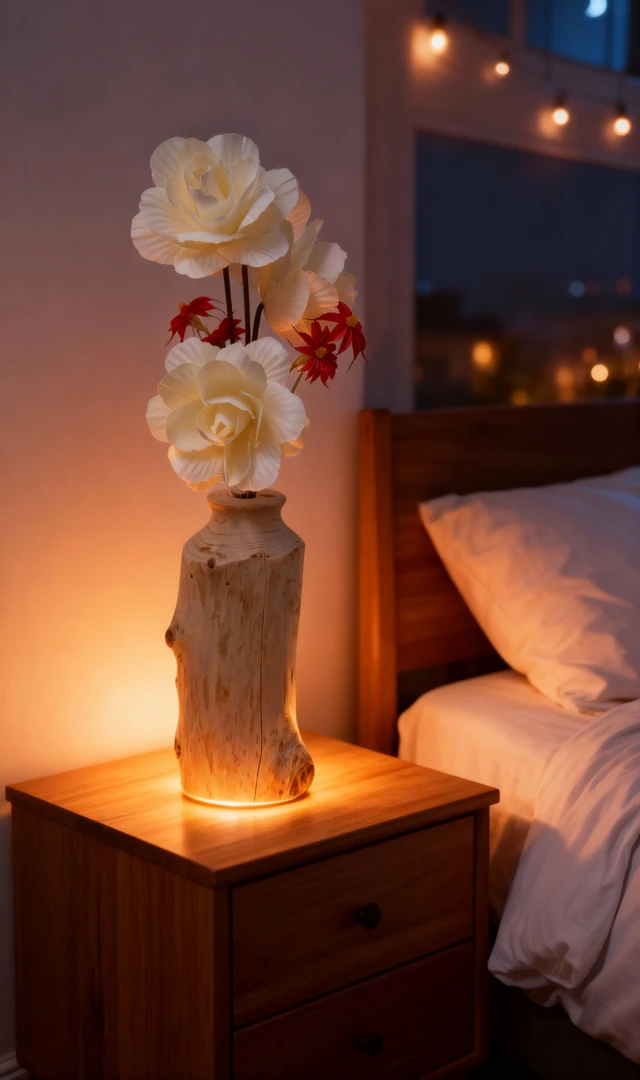 中式禅意干花枯木实木客厅茶室手作真花装饰摆件