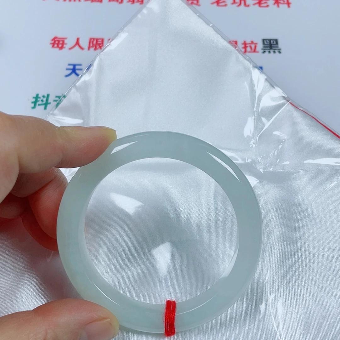 翡翠未镶嵌手镯天然翡翠手镯54.5