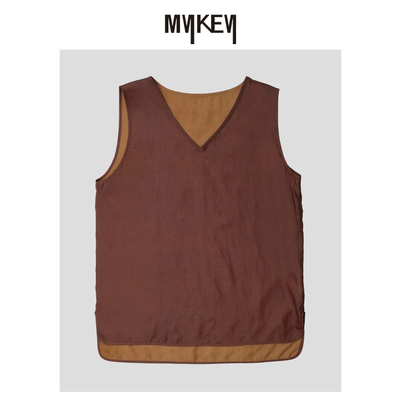 Mykey · | 赤霭龟甲 | 红云纱龟纹背心上衣 | MK5SSI576