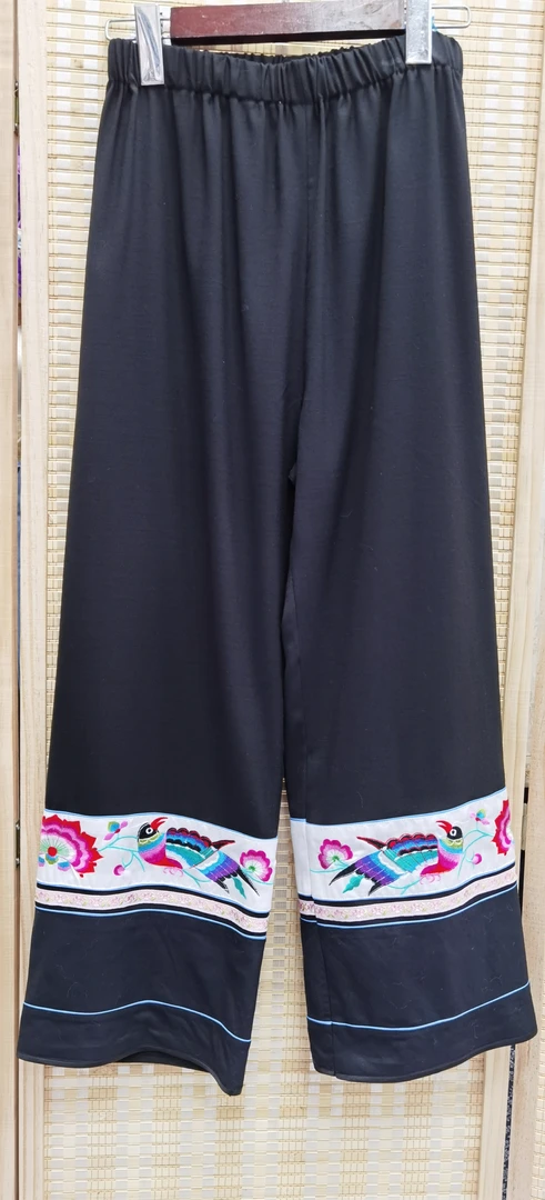 绣花苗裤苗族原生态的苗服长款
