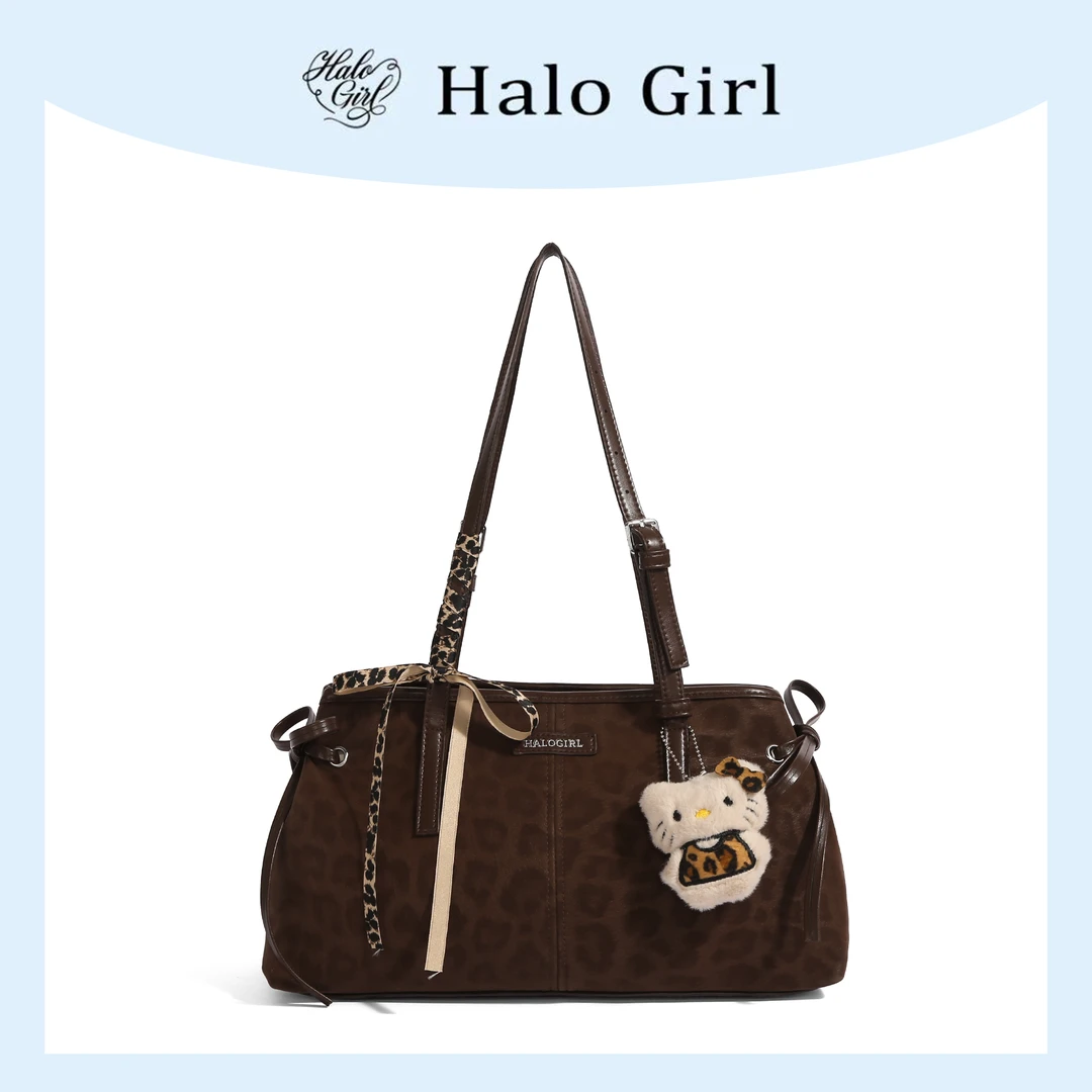 一张同学【长约34宽12高19单位厘米】时尚手提单肩包C7680豹纹