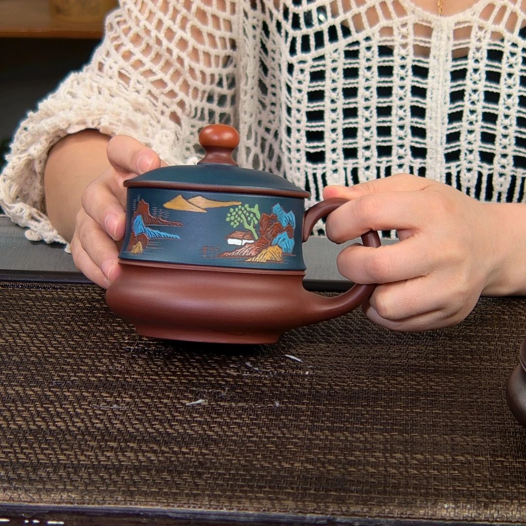 茶杯紫砂高货放漏