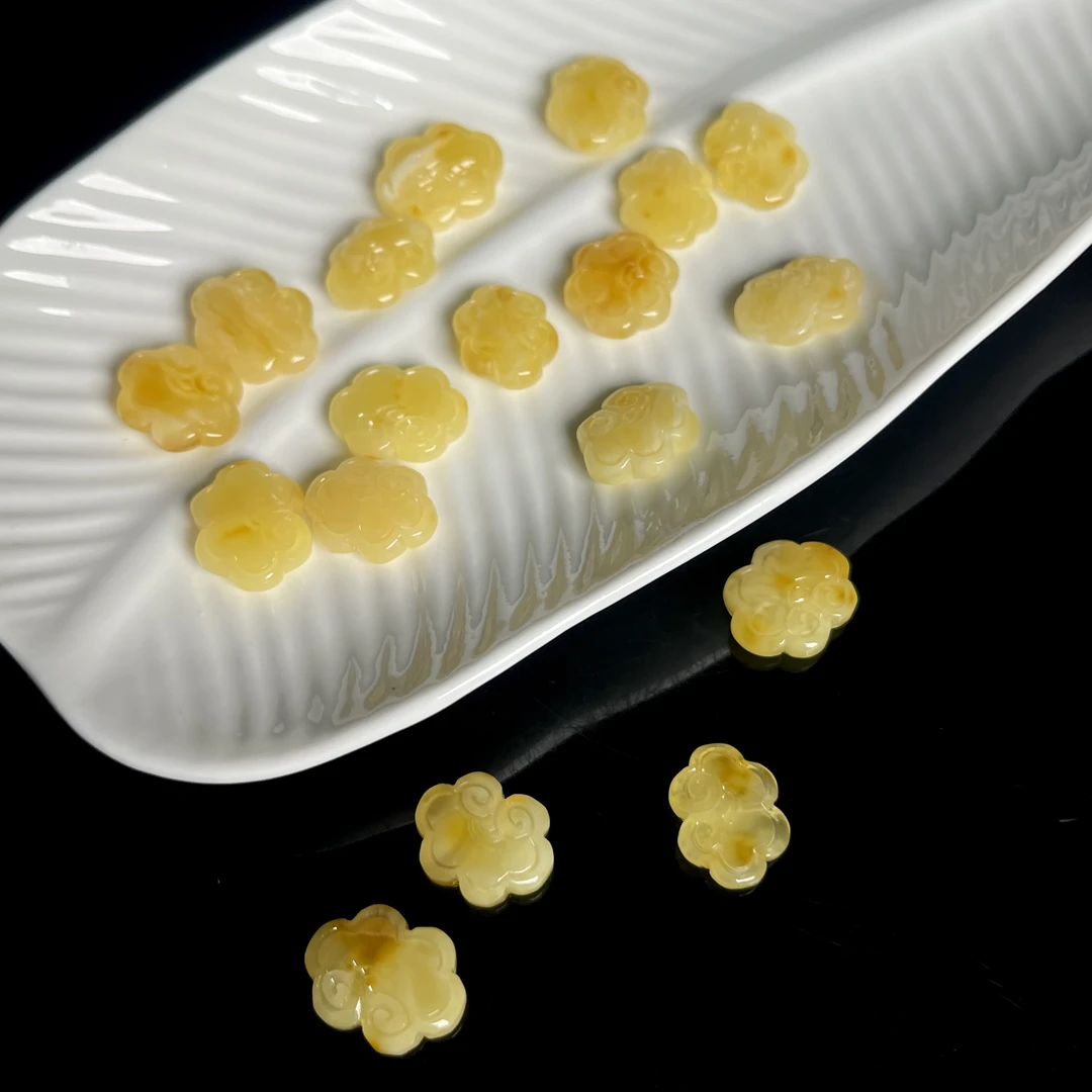 【大鱼甄选】蜜蜡如意16-17mm+配件diy手串DZ573多样性发其一