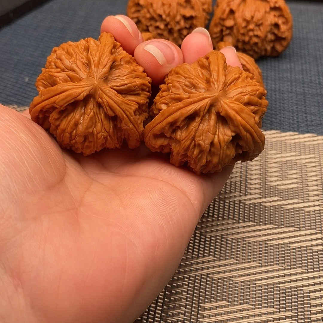 纯***乐文玩核桃吊坠三棱