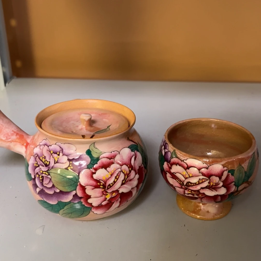 用***9柴烧纯手工手绘陶瓷