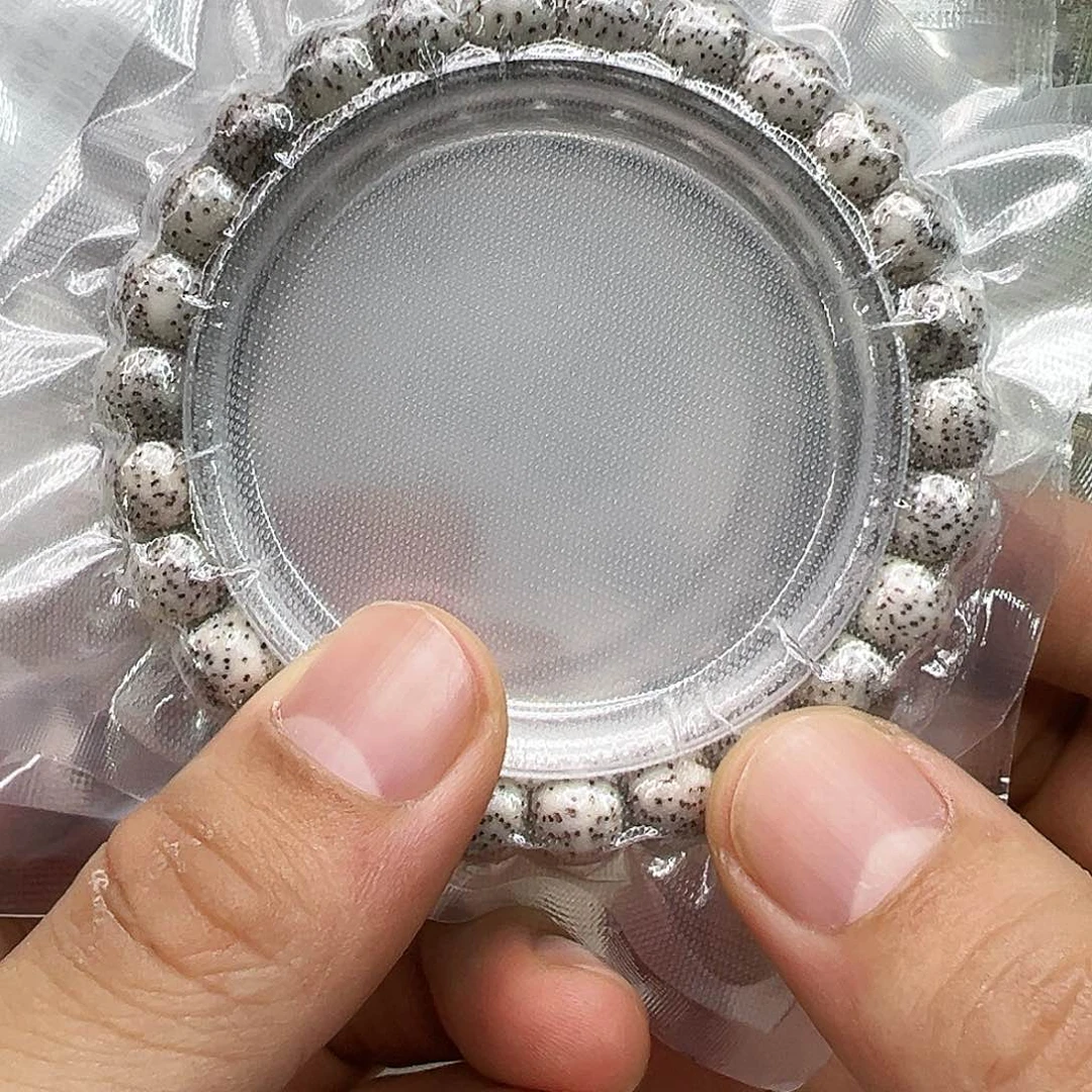 星月菩提手串12灭火月留白糯冰石玉星月菩提单圈98