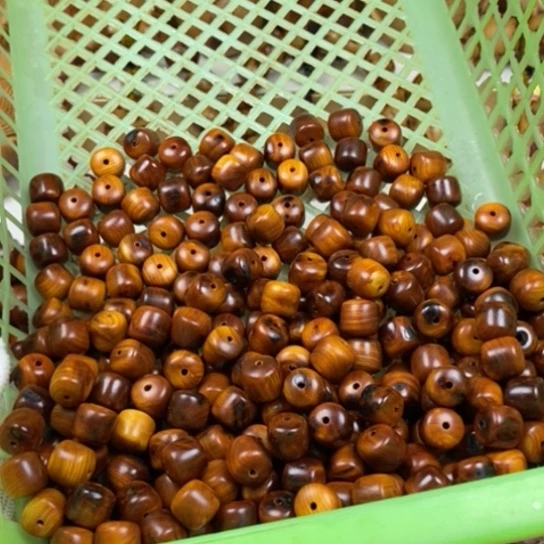 柏木（崖柏）手串/手链磨****刀瑕疵1.0桶珠碳化