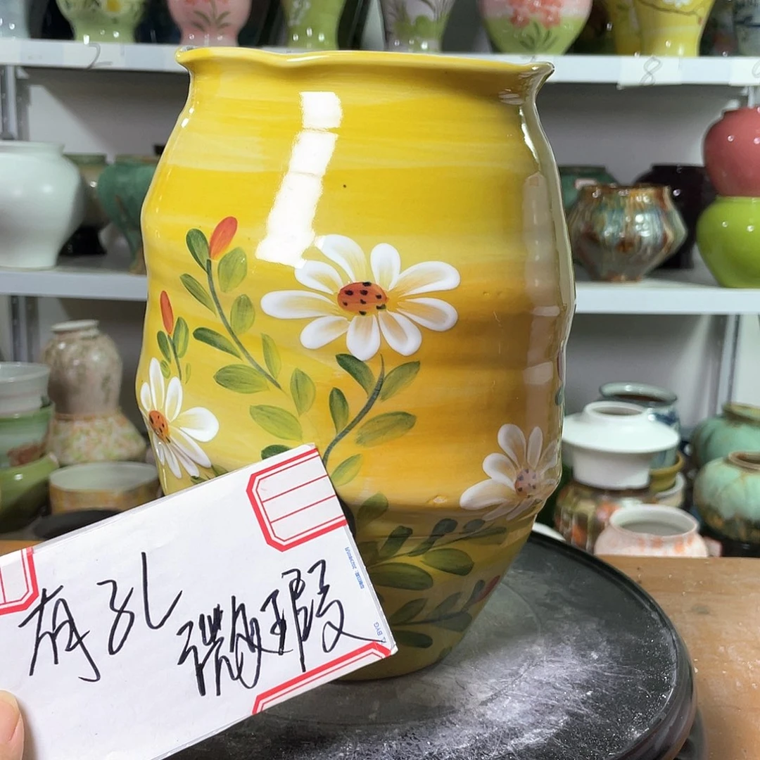 景德镇陶瓷花盆微瑕