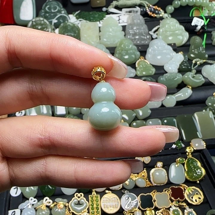 颈饰银S925镶嵌和田玉