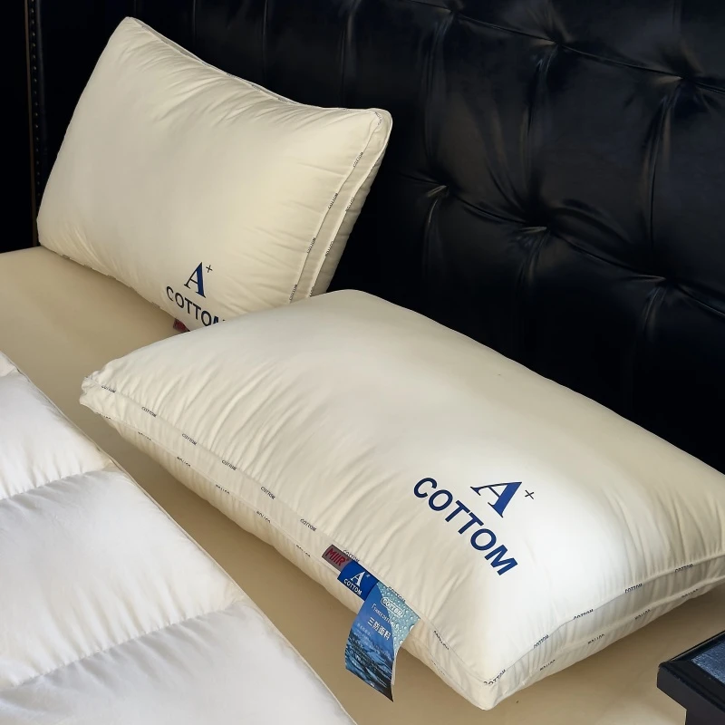 A类全棉枕羽丝绒枕头单人枕睡眠枕家用