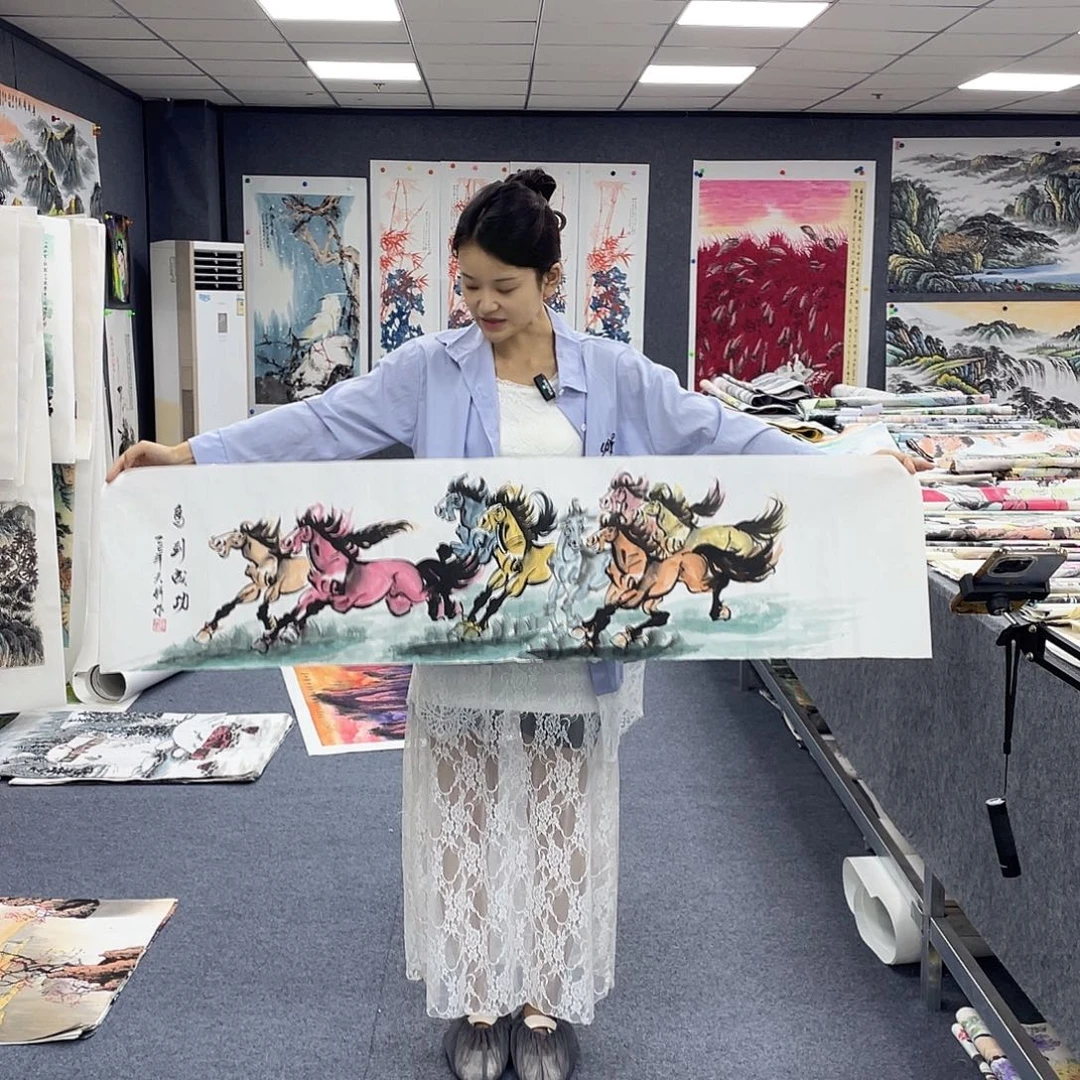 国画作品小姐姐放漏…