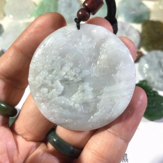 颈饰未镶嵌翡翠直播福利