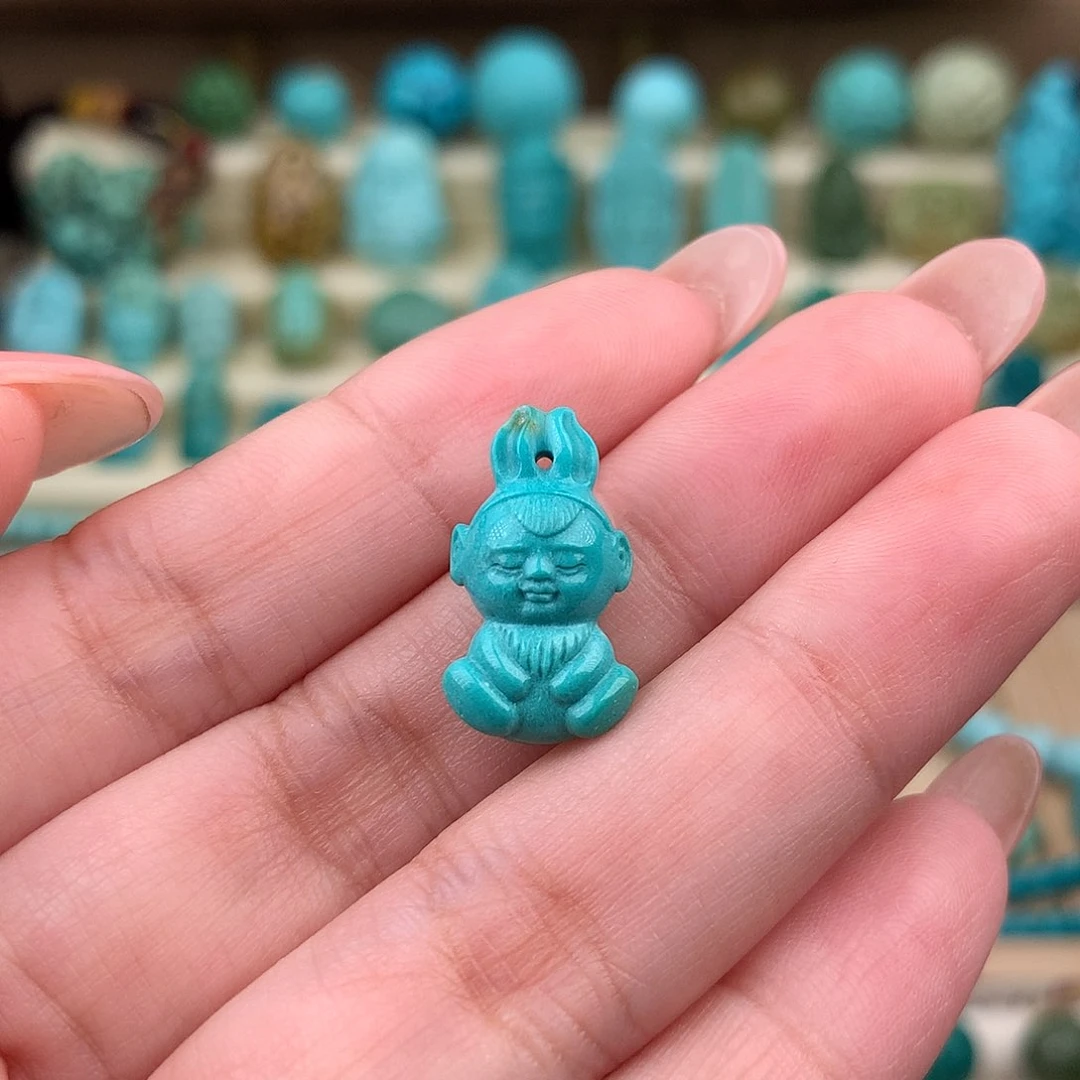 未镶嵌绿松石珠宝奇石