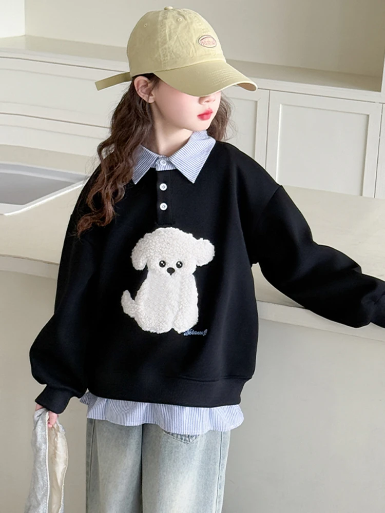 MK&DK女童卫衣秋装套装2025新款洋气儿童韩系穿搭上衣女大童百搭