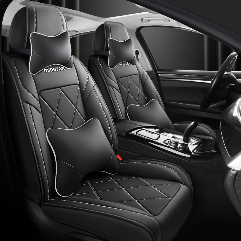 25款360°全包汽车坐垫活动护腰坐套皮皮革座套四季新款座椅套坐